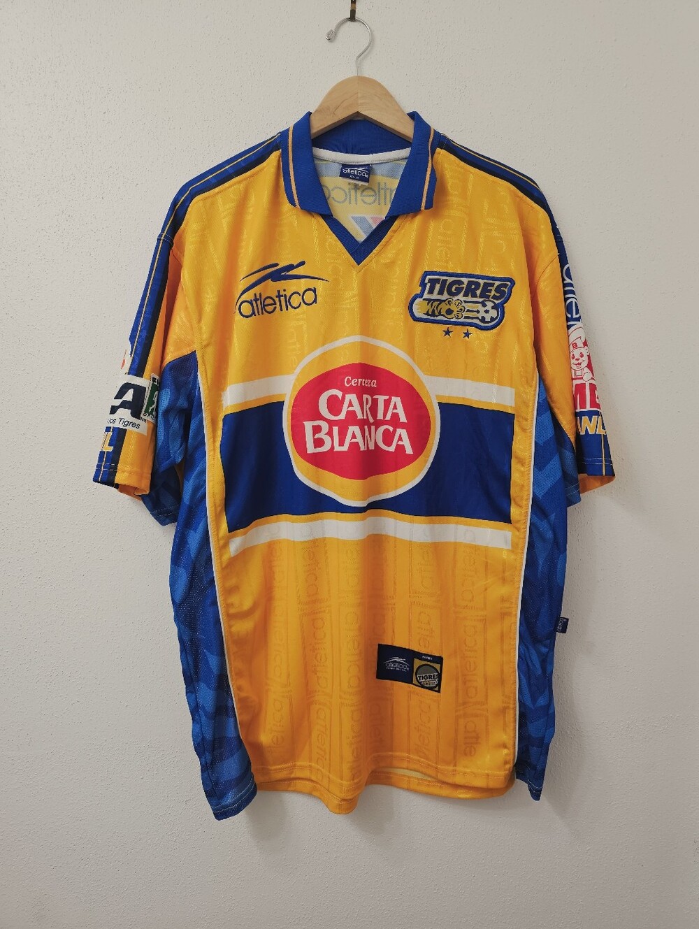 Tigres UANL jersey 100% authentic Atletica XLarge 1999-2000/1 Monterrey Futbol